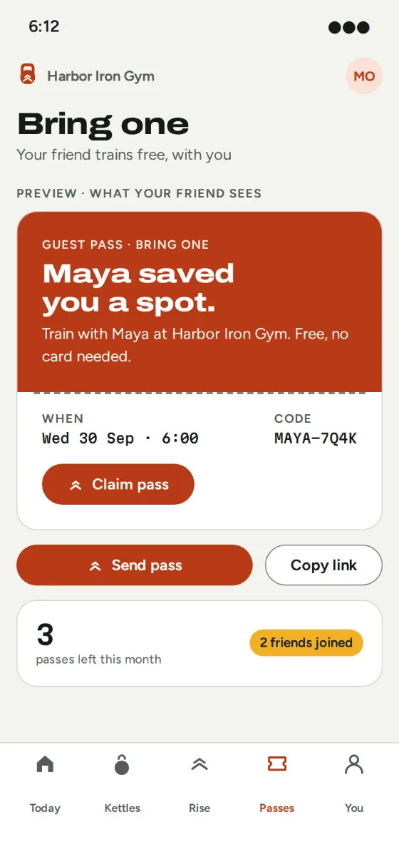Kettle on a phone: bring one, a guest pass for a friend.